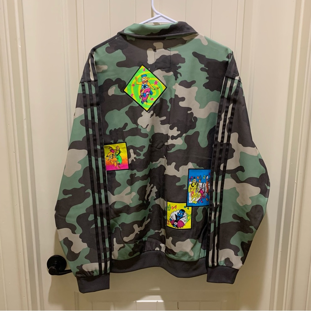 adidas originals x JEREMY SCOTT Camouflage Sports Jacket Multi-Color Extra Large - Picture 3 of 14